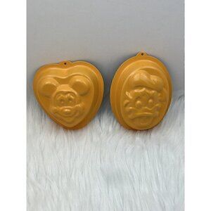 Disney Set Of 2 Mini Smash Cake Pan Molds Mickey Mouse & Donald Duck Non-Stick